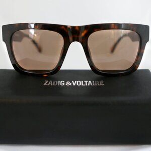Zadig & Voltaire SZV325 Sunglasses w/ Case - Dark Havana - Small